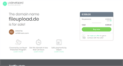 Desktop Screenshot of fileupload.de